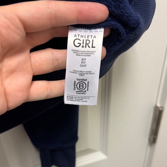 Athleta Kids Deep Blue Hoodie - Picture 3 of 4